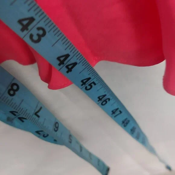 J Crew Coral Pink Satin Slip Dress 6 New Midi V Neck Summer Sleeveless Feminine - Picture 5 of 11